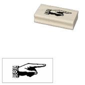 Linkerhand met kant rubberstempel (Gestempeld)