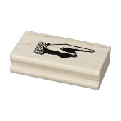 Linkerhand met kant rubberstempel (Stempel)