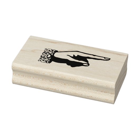 Linkerhand met kant rubberstempel (Stempel)