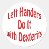 Linkerhand Sticker (Voorkant)