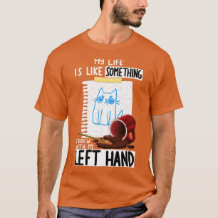 Linkerhand tekening t-shirt
