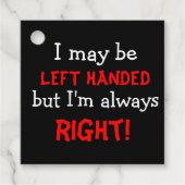 Linkerhandbediend Bedankjes Labels (Voorkant)