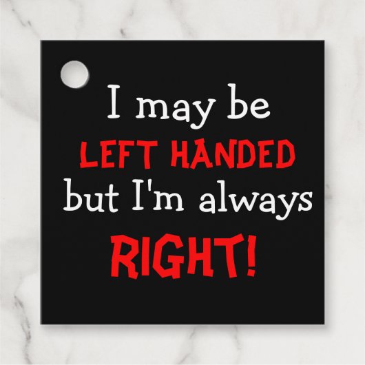 Linkerhandbediend Bedankjes Labels (Voorkant)