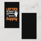 Linkerhandbediend Lefty Gift Pride Leftie Visitekaartje (Voorkant / Achterkant)