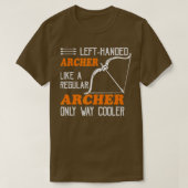 Linkerhandbediende archer Leftie Archery T-shirt (Design voorkant)