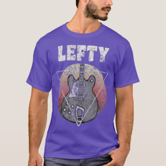 Linkerhandbediende gitarist t-shirt