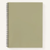 Linkerhandbediende Groene en Zwarte Gepersonalisee Notitieboek (Voorkant)