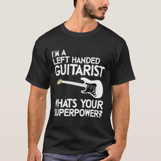 Linkerhandbediende Guitaris Lefty Guitar Player Re T-shirt (Voorkant)