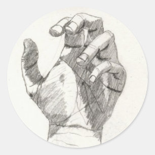 Linkerhandstickers (detailstickers) ronde sticker