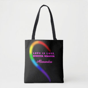 Linkerhelft van een bijpassend koppel trots hart a tote bag