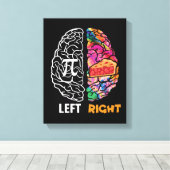 Linkerhersenhelft rechterhersenhelft canvas afdruk (Insitu (Houten vloer))