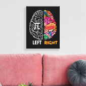 Linkerhersenhelft rechterhersenhelft canvas afdruk (Insitu (Woonkamer))