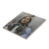 Linkerhoofdkwartier Beer Ogala Sioux Vintage Tegeltje (Zijkant)
