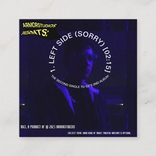 LINKERKANT (SORRY) [speciale editie] Informatiekaartje (Voorkant)