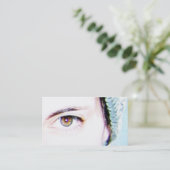 linkeroog visitekaartje (Staand voorkant)