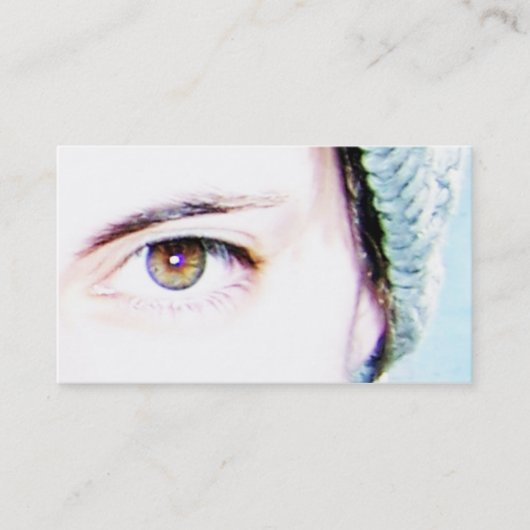 linkeroog visitekaartje (Voorkant)