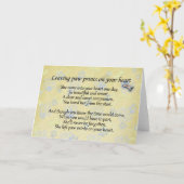 Linkerpootafdrukken op de sympathiekaart voor het  kaart (Gele Bloem)