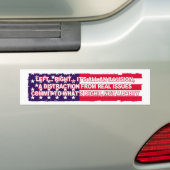 Linkerrechterparadigma Bumpersticker (Op auto)