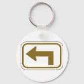 Linkerrichtingaanwijzer van pijl-links sleutelhanger (Voorkant)