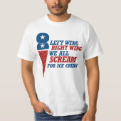Linkervleugel Rechtervleugel IJs Cream T-shirt (Voorkant)
