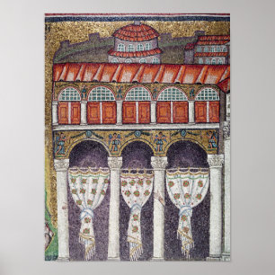 Linkervleugel van de Palazzo di Teodorico, 527-99 Poster