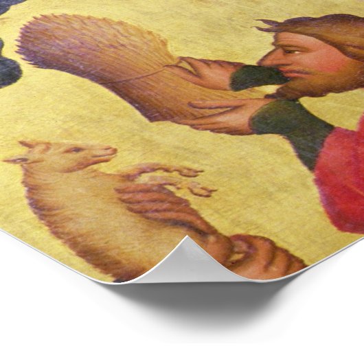 Linkervleugel van het hoge altaar van St. Peter's Poster (Hoek)