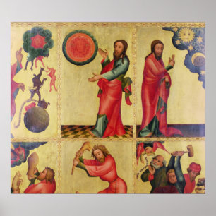 Linkervleugel van het hoge altaar van St. Peter's Poster