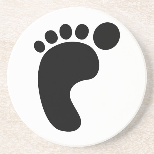 Linkervoet Zandsteen Onderzetter (Voorkant)