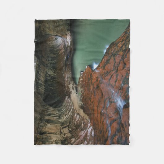 Linkervork | Nationaal Park Zion, Utah Fleece Deken (Voorkant)
