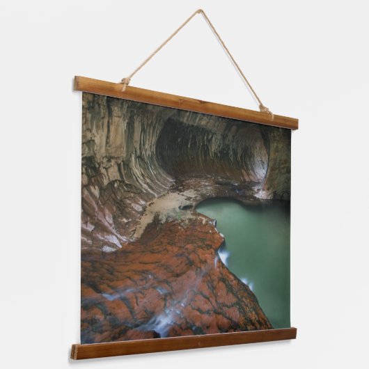 Linkervork | Nationaal Park Zion, Utah Hangend Wandkleed (Gebogen)