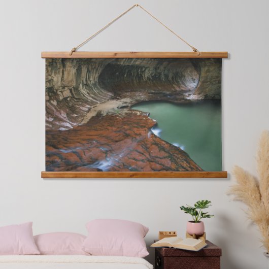 Linkervork | Nationaal Park Zion, Utah Hangend Wandkleed (Slaapkamer)