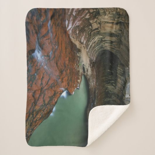 Linkervork | Nationaal Park Zion, Utah Sherpa Deken (Voorkant)