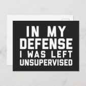 Linkervrij Funny Quote Briefkaart (Voorkant / Achterkant)