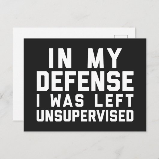 Linkervrij Funny Quote Briefkaart (Voorkant / Achterkant)