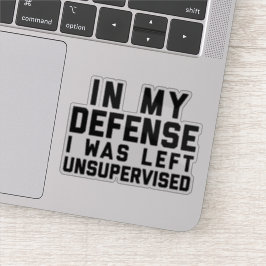 Linkervrij Funny Quote Sticker
