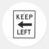 LINKERZIJDE BEWAREN RONDE STICKER (Voorkant)