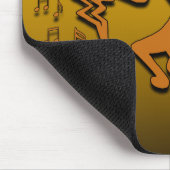 Linkerzijde Flute Play Kokopelli Musician Muismat (Hoek)