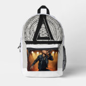 Linkin Park Inspired Streetwear Tote Bag | Rock Ba Bedrukte Rugzak (Voorkant)
