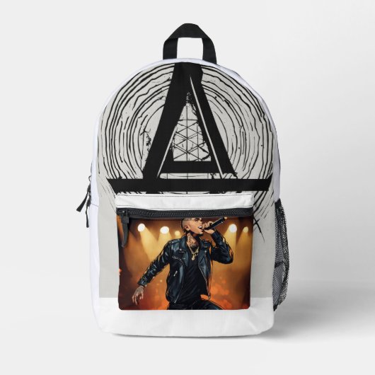 Linkin Park Inspired Streetwear Tote Bag | Rock Ba Bedrukte Rugzak (Voorkant)