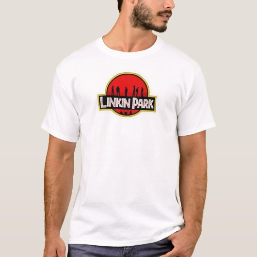 Linkin Park Jurassic Logo Parody Tee – Dino Rock M T-shirt (Voorkant)