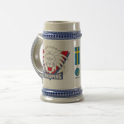 Linkoping Beer Stein Bierpul (Voorkant links)