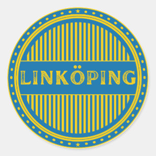Linköping City Pride Embleem – Zweedse identiteit Ronde Sticker