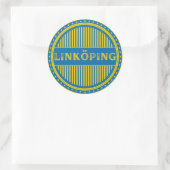 Linköping City Pride Embleem – Zweedse identiteit Ronde Sticker (Tas)