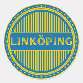 Linköping City Pride Emblem – Swedish Identity Ronde Sticker