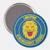 Linköping Round Emblem Magneet (Voorkant / Achterkant)