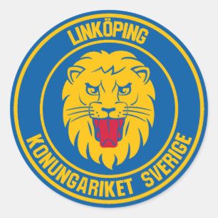 Linköping Round Emblem Ronde Sticker