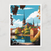 Linkoping Zweden Reizen Illustratie Briefkaart (Voorkant)