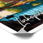 Linkoping Zweden Reizen  Illustratie Poster (Hoek)