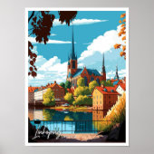 Linkoping Zweden Reizen  Illustratie Poster (Voorkant)