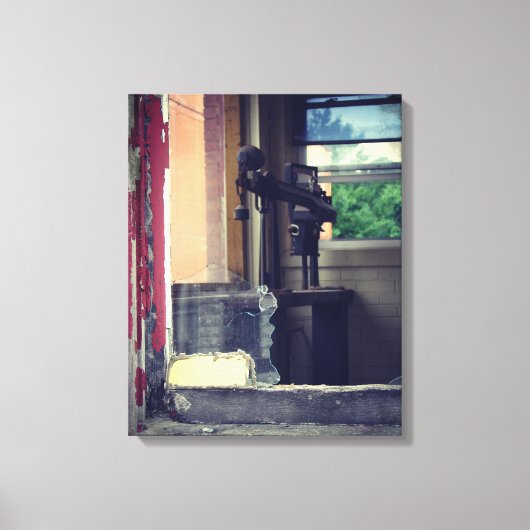 Links achter canvas afdruk (Voorkant)